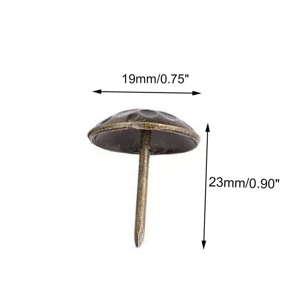 20Pcs Antique Bronze Upholstery Nails for Sofa Craft Decor