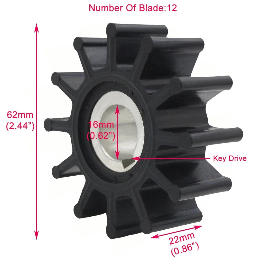 Sea Water Pump Impeller Kit for Sherwood G905 G906 G907 G908 G910P (09000K)