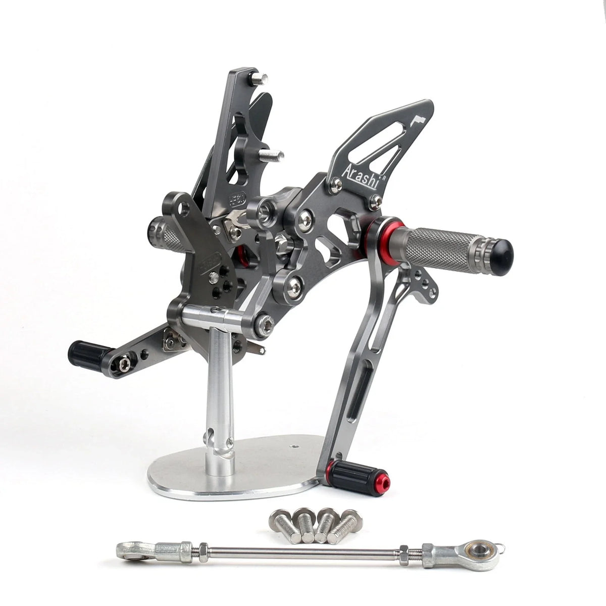 Racing Rearsets Footrest Set for Yamaha YZF R25 (2015–2019) Gray B2