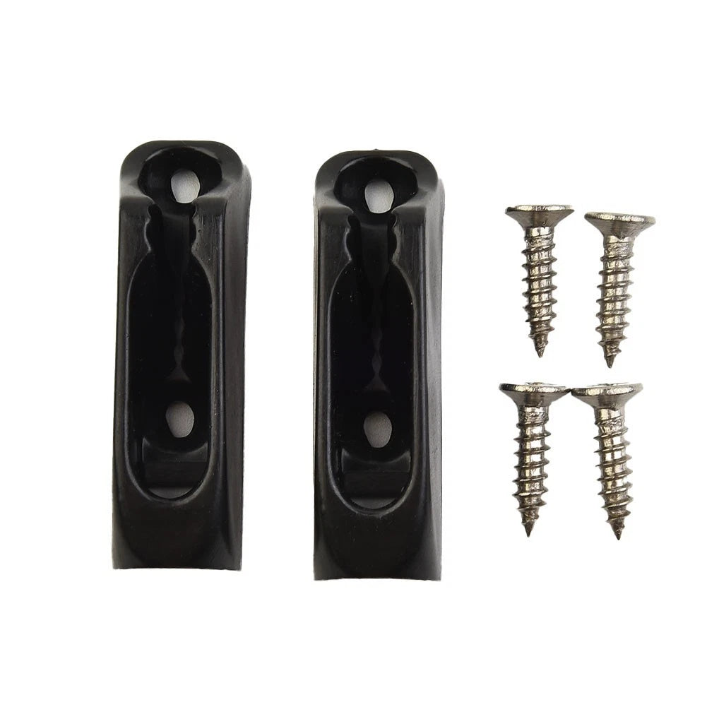 2Pcs Boat Black Nylon Self Lock Rope Clam Cleat Cord Lock/For Marine-Accesso Ries
