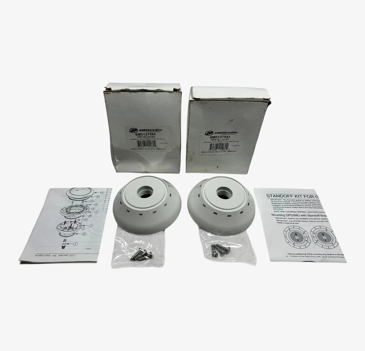 Mercury 8M012741, Marine GPS Mount Kit, OEM - 2 Pack