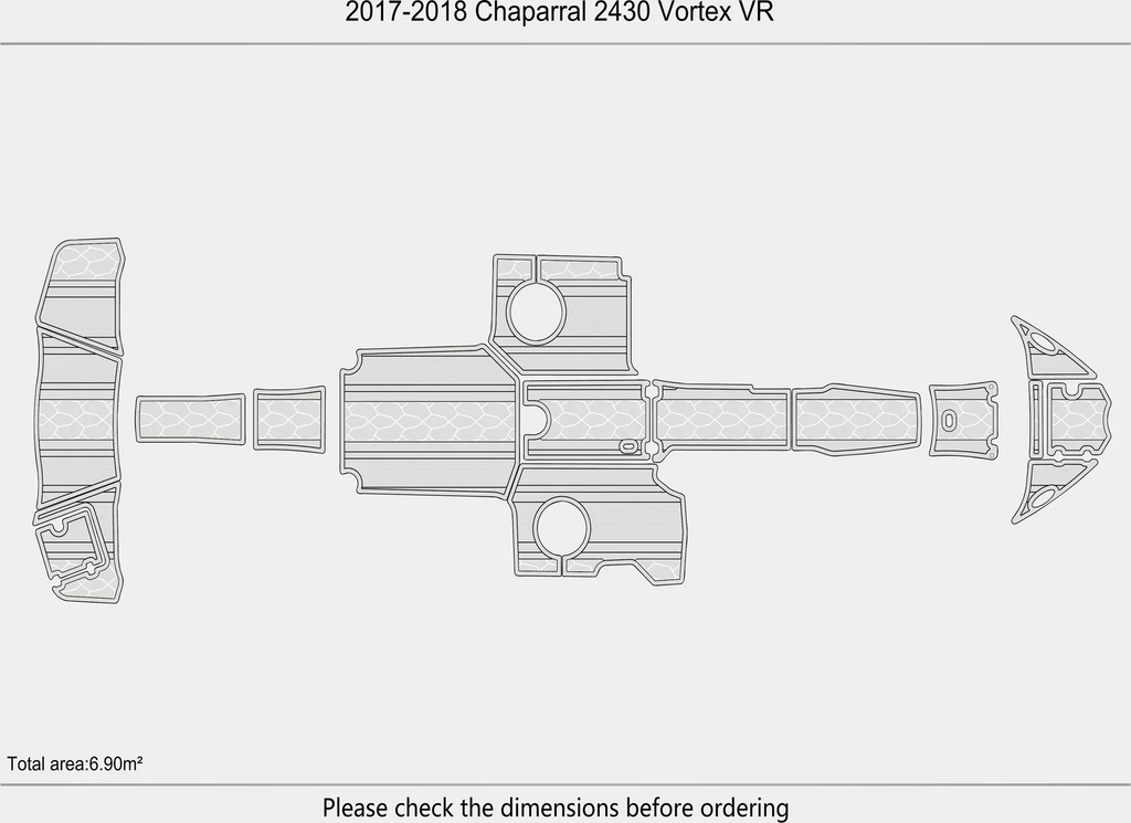 EVA Foam Flooring Mat for Chaparral 2430 Vortex VR (2017)