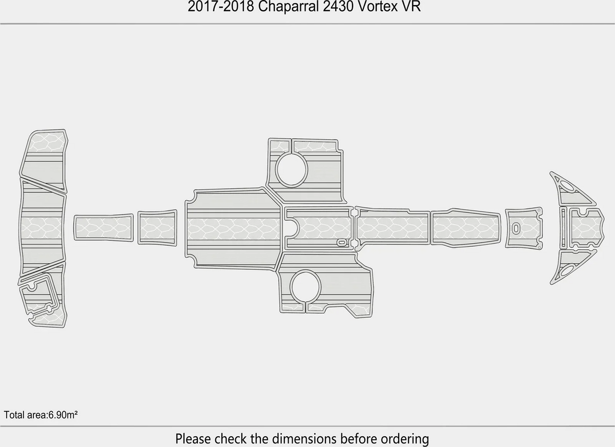 EVA Foam Flooring Mat for Chaparral 2430 Vortex VR (2017)