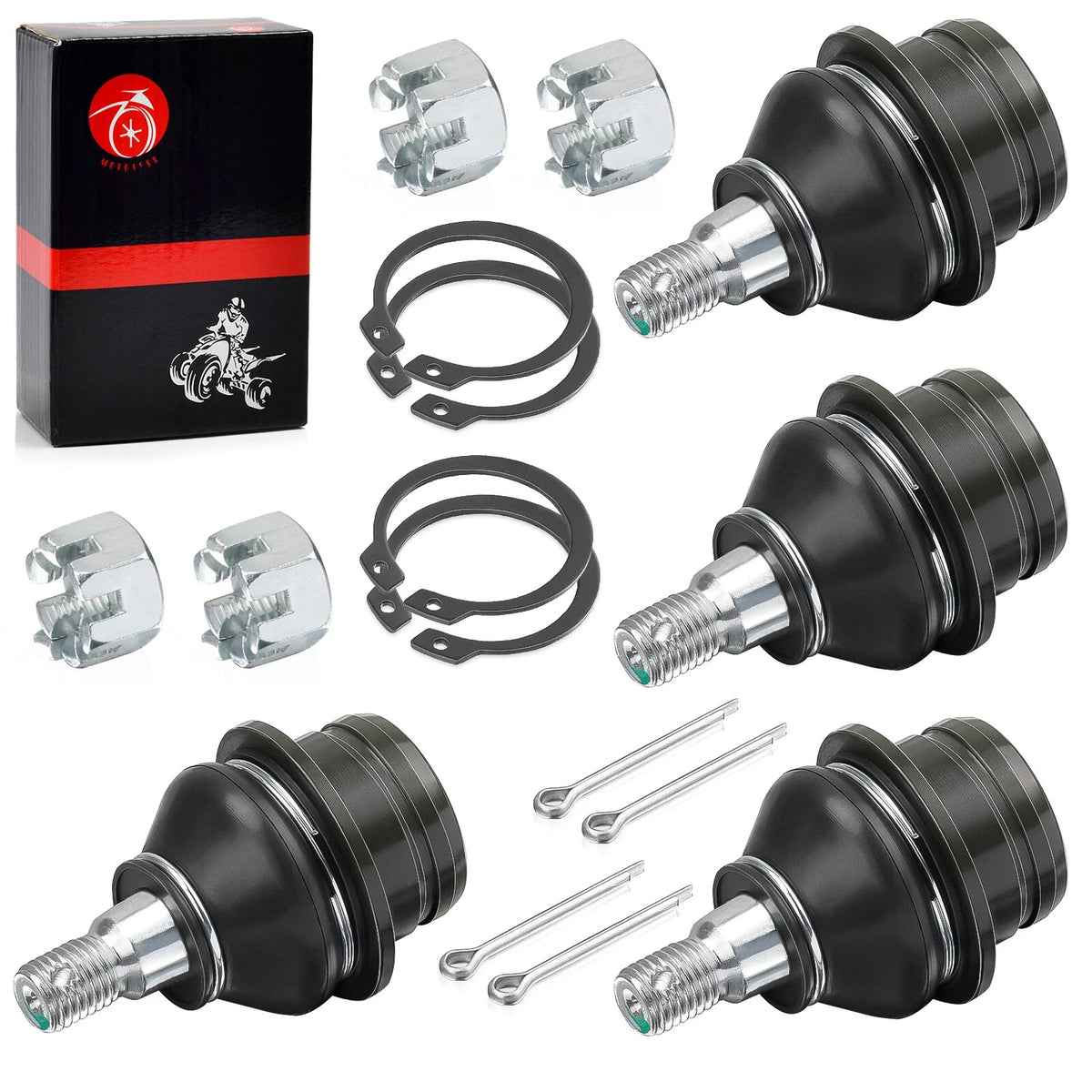 Set of 4 Ball Joints for Suzuki KingQuad 450 500 700 750 4x4 (2005–2023)