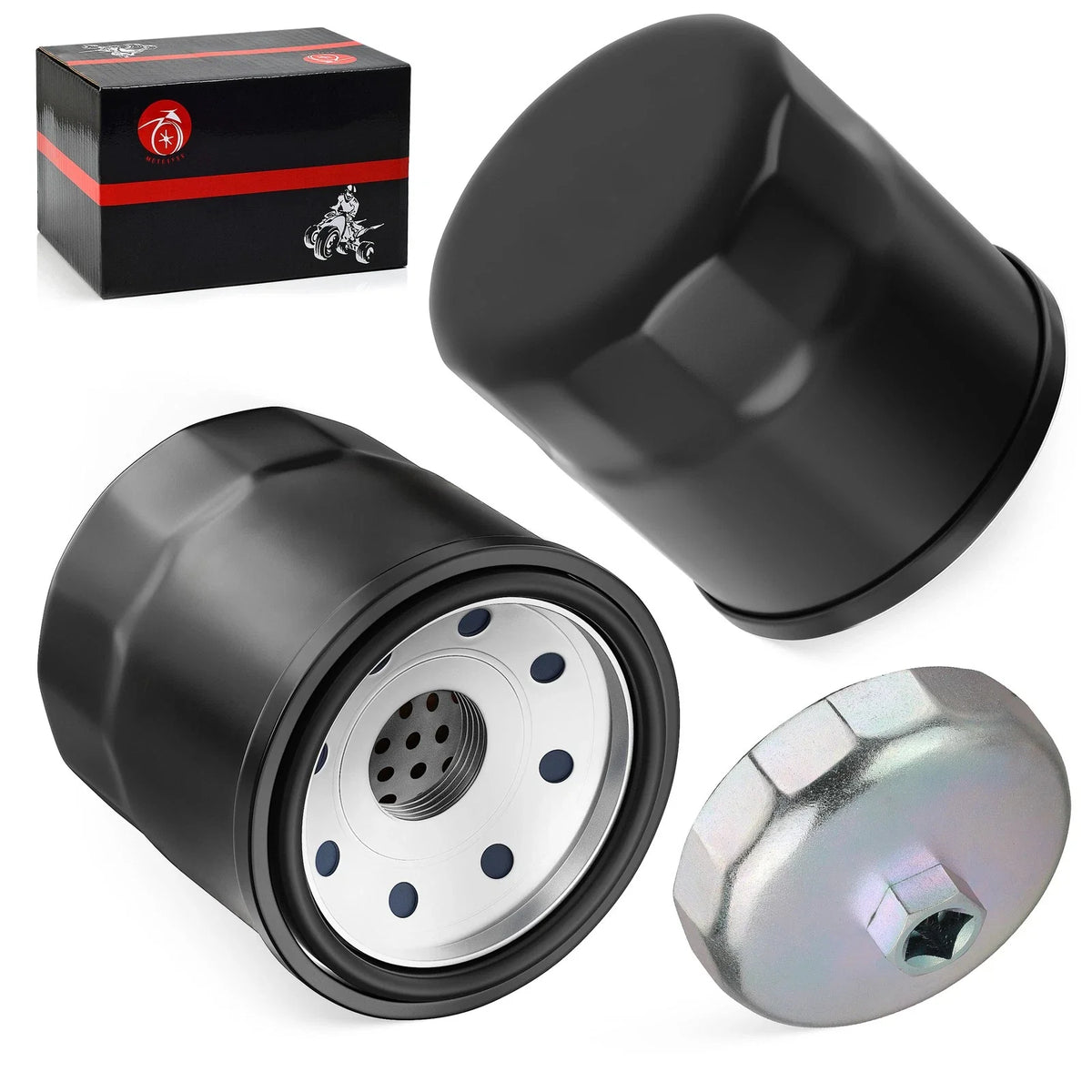 2X Oil Filter for Kawasaki Brute Force 750 KVF750 (2005–2019, 2021–2024)
