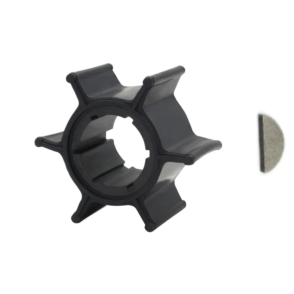 Water Pump Impeller with Key for Yamaha 2 Stroke 6hp 8hp (1990–2023) 655-44352-09