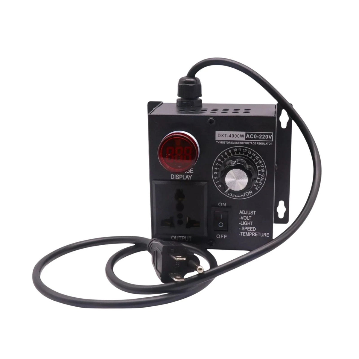 1 X 4000W SCR Electronic Voltage Regulator Fan Speed Controller 11.5*10*6cm