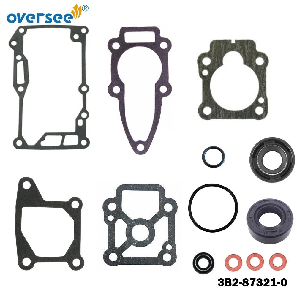 Lower Unit Gasket Set for Tohatsu Mercury Nissan 2T 6-9.9HP (3B2-87321-1, 3B2-61)