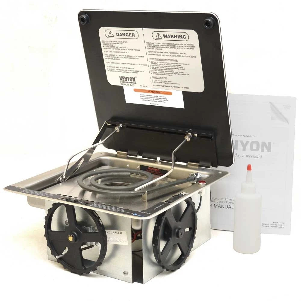 Kenyon Boat Stove Cooktop Burner B61145 - 240V Electric Alcohol