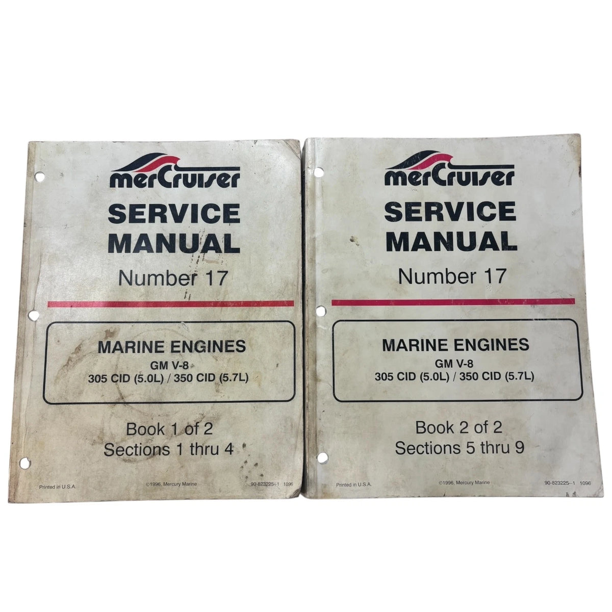 Mercruiser 90-823225 - 1, Service Manual #17, 305 CID/350 CID, Book 1 and 2