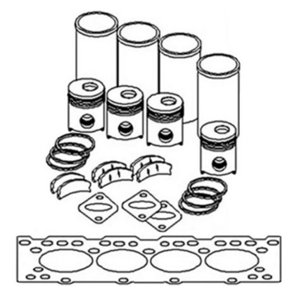 IK17897 in Frame Engine Overhaul Kit Fits John Deere Tractor 6600 7700 4040