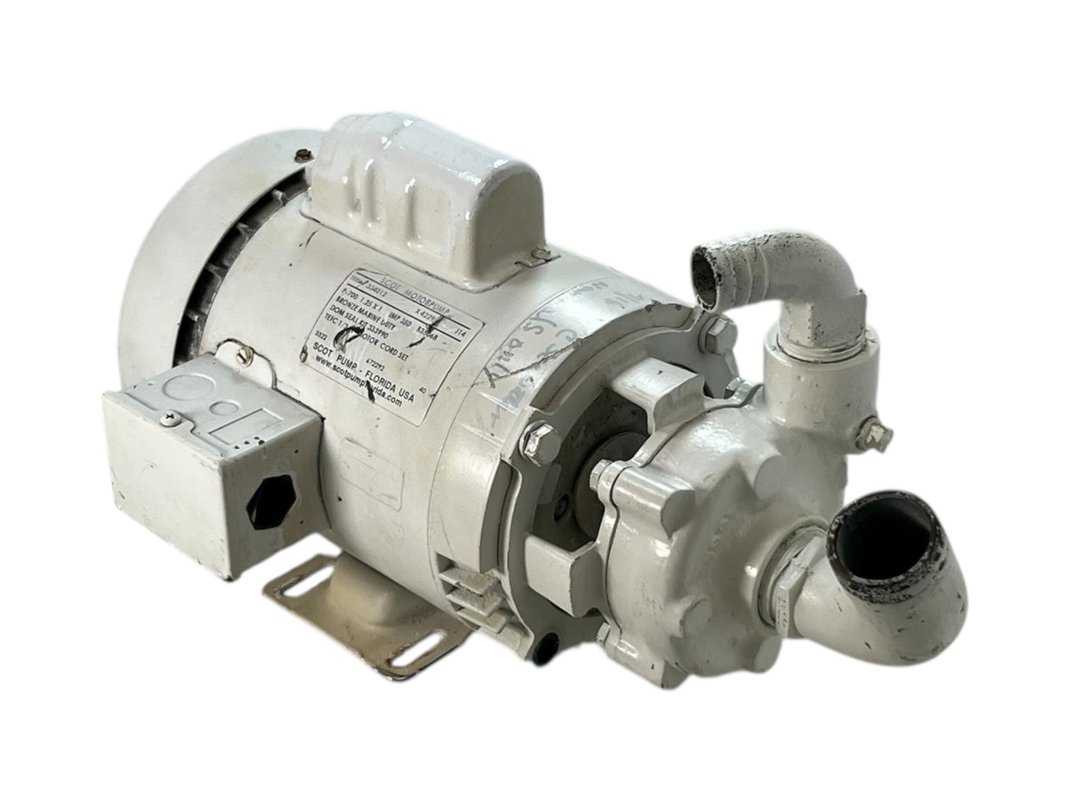 Scot Pump 42294 1/3HP Marine Duty Centrifugal Pump & Motor 50/60Hz 2850/3450 RPM