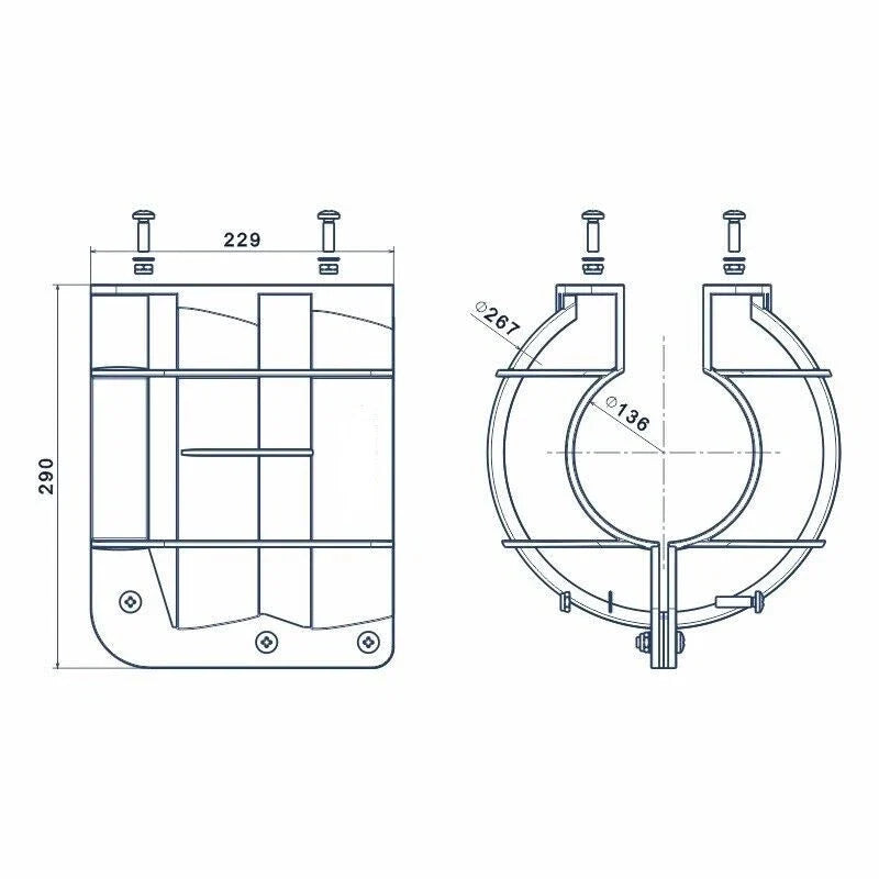 9" Propeller Safety Guard for Mercury Yamaha Johnson Outboards (9.9-20hp)