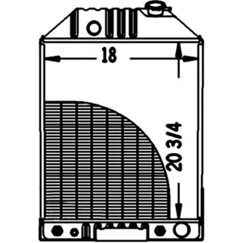 219781 Radiator, 20-3/4 X 17-1/4 X 2-5/8 - Fits Ford/ Holland 750, 755 +