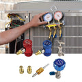Brass Quick Couplers Set for R1234yf for HVAC Charging Hoses with Valve Tool