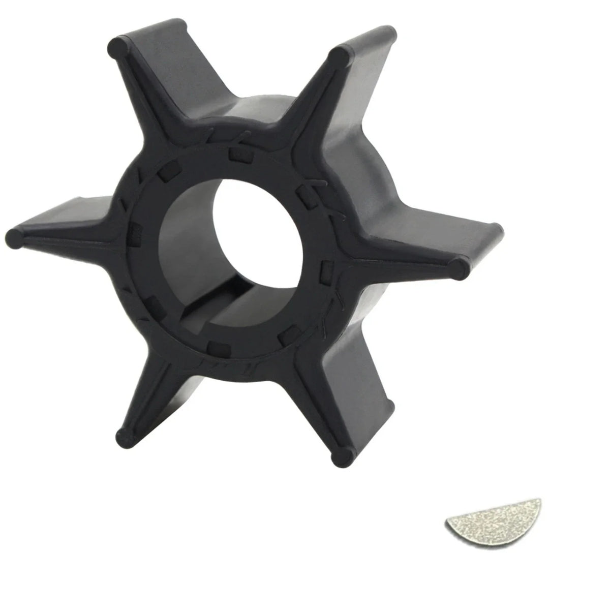 Water Pump Impeller & Key for Yamaha 25 30 40 HP 4-Stroke (1996–2023)