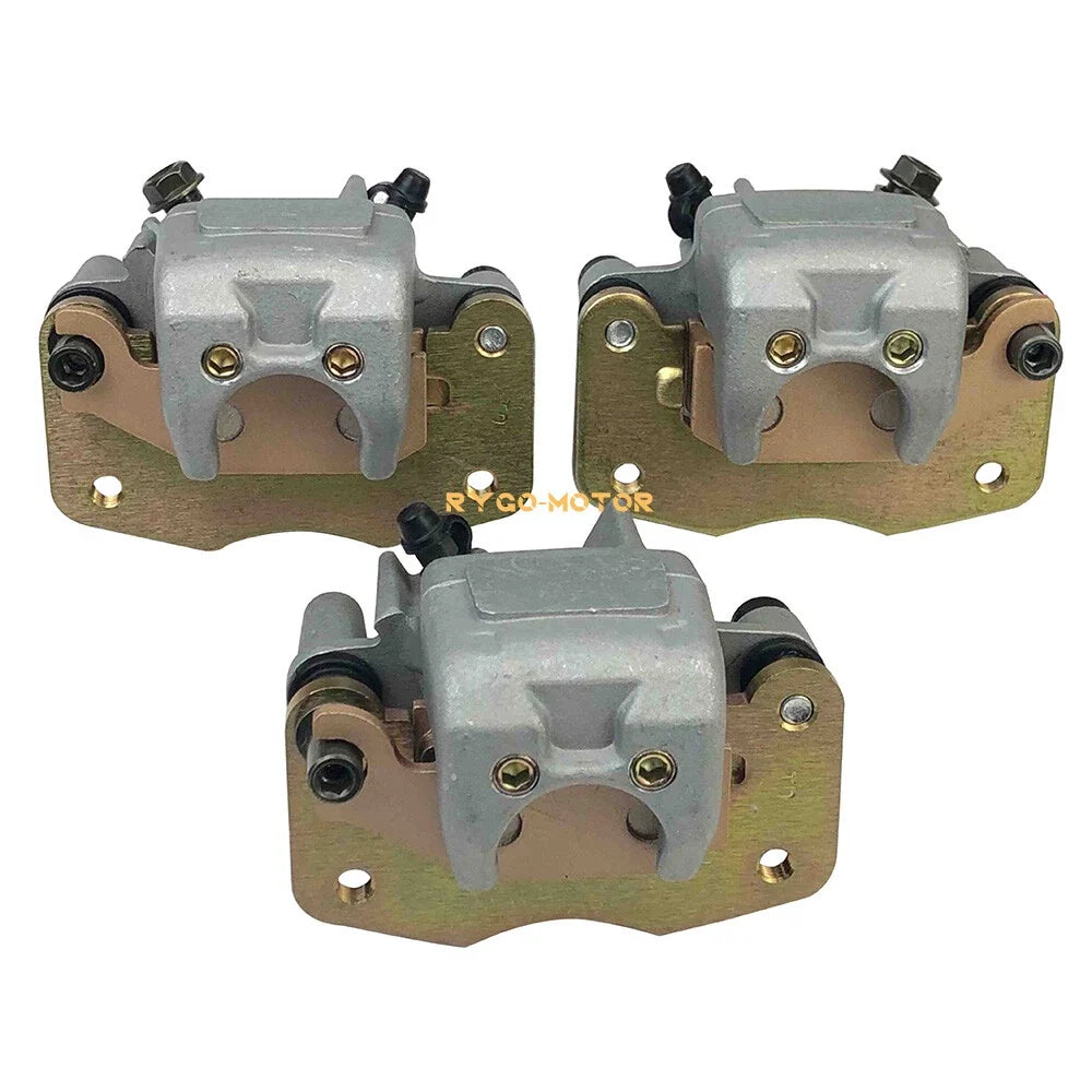Front & Rear Brake Calipers Set for Can Am Renegade 500 800 800R (2007–2012) w/Pads