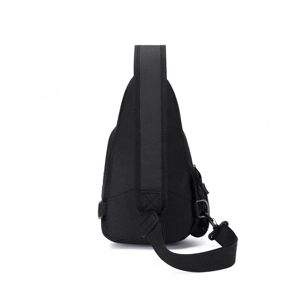 Tactical Sling Backpack for Travel, Cross Body Chest Pack - Black