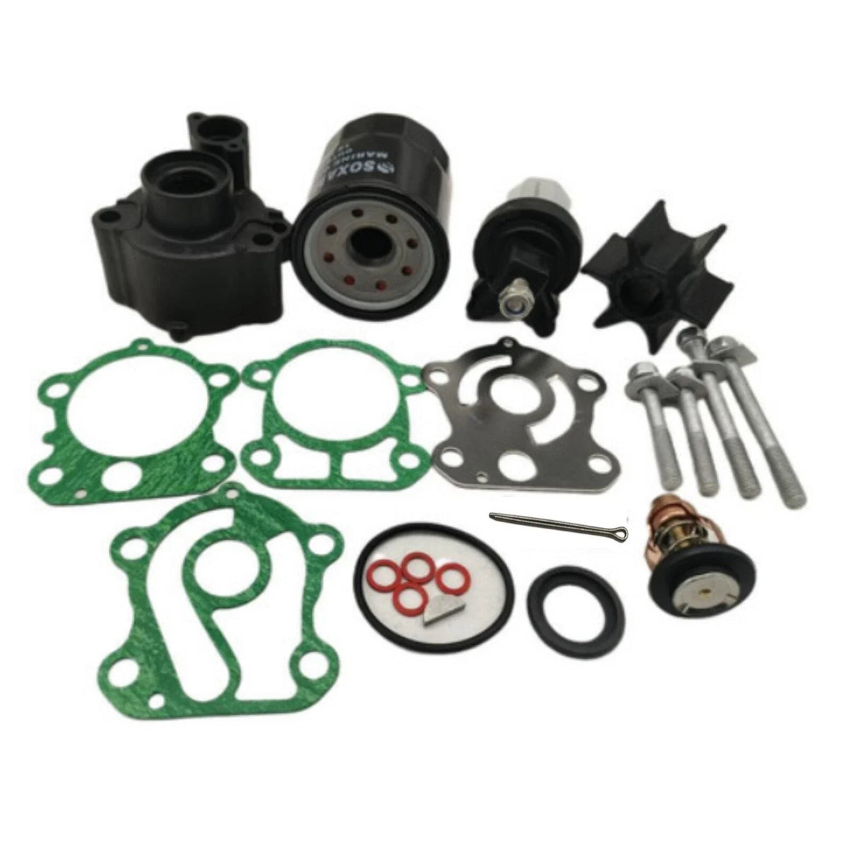 Outboard Maintenance Kit for Yamaha F80A F100A (4-Stroke) w/Thermostat 67F-12411