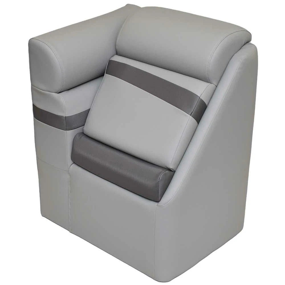 LCI Pontoon Boat Lean Back Seat 803566 - with Privacy Curtain (starboard)