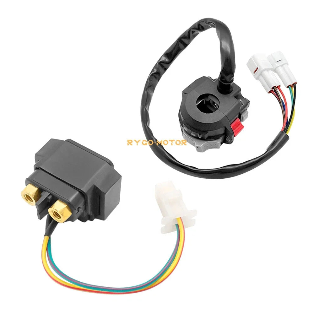 Start Stop Switch & Starter Solenoid Relay for Yamaha Wolverine 350 (2002–2005)