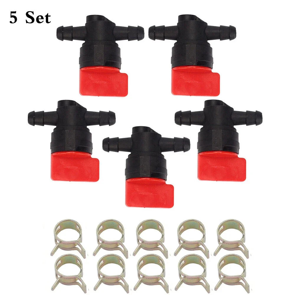5pc Fuel Shut Off Valve Set for B & S 494768, 698183, 493960