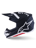 Alpinestars SM7 Dasher Helmet Black/White Matte Offroad Motorcycle Helmet