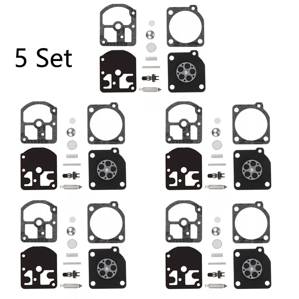 Set of 5 Carburetor Carb Kits for Stihl 009 010 011 012 (ZAMA C1S-S1A RB-11)