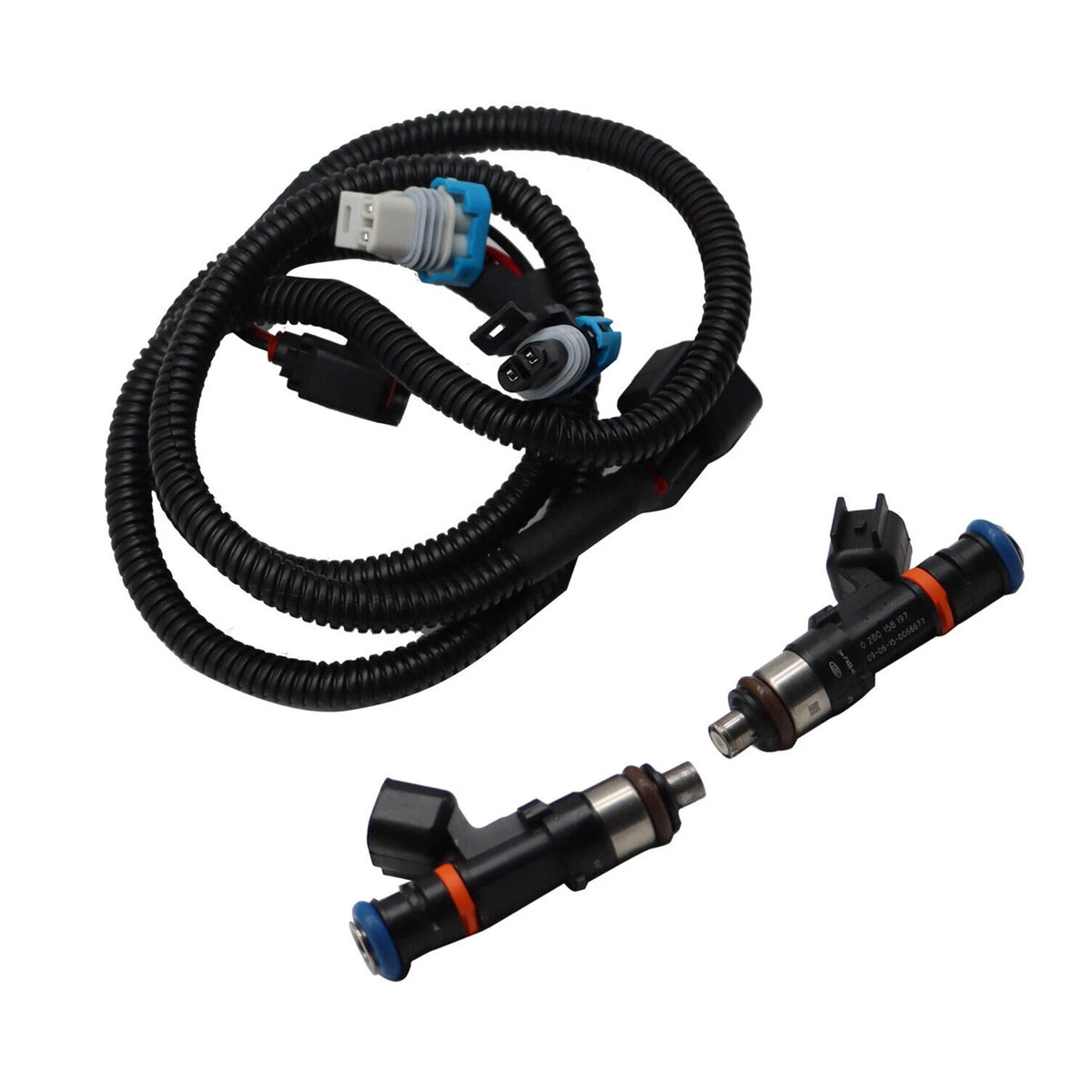 2Pcs Fuel Injector with Pigtail Harness for Polaris Ranger XP 800 Ranger 800