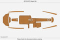 EVA Foam Teak Deck Flooring Mat for 2014 Supra SA Swim Platform Cockpit