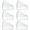 Boat Numbers and Letters Decal Sticker White Four Sets of A-Z Four Sets of 0-9