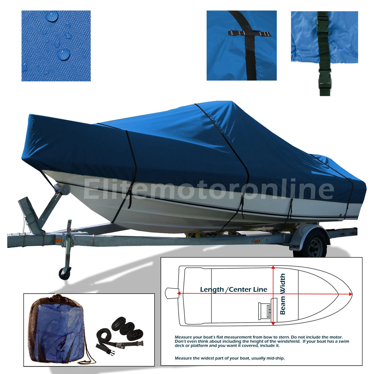 Sea Ray 220 Signature Cuddy Cabin I/O Trailerable Boat Cover Heavy Duty Dry-Tech