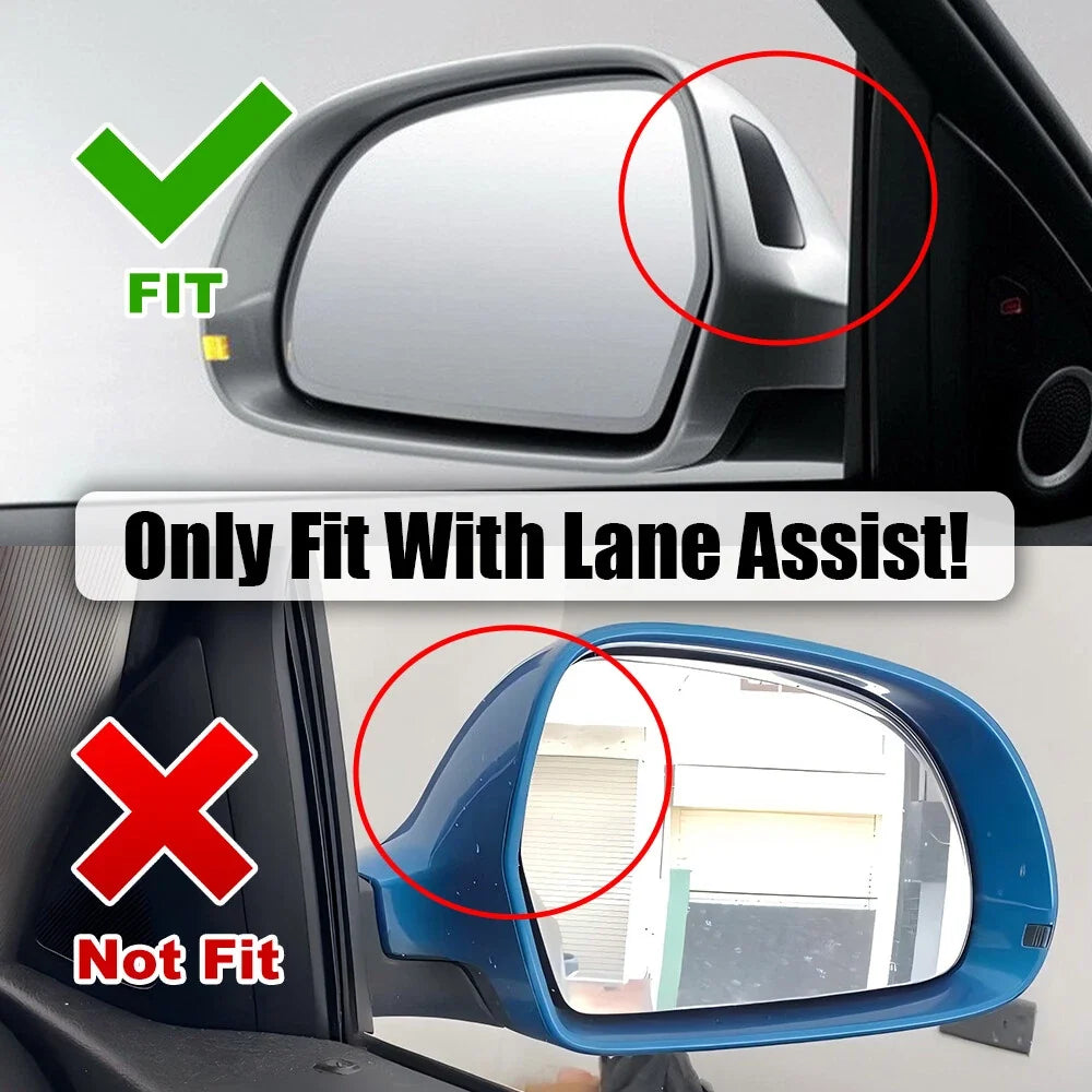 Set of 2 Carbon Look Side Mirror Cap Covers for Audi A5/S5 8T (2008–2009)