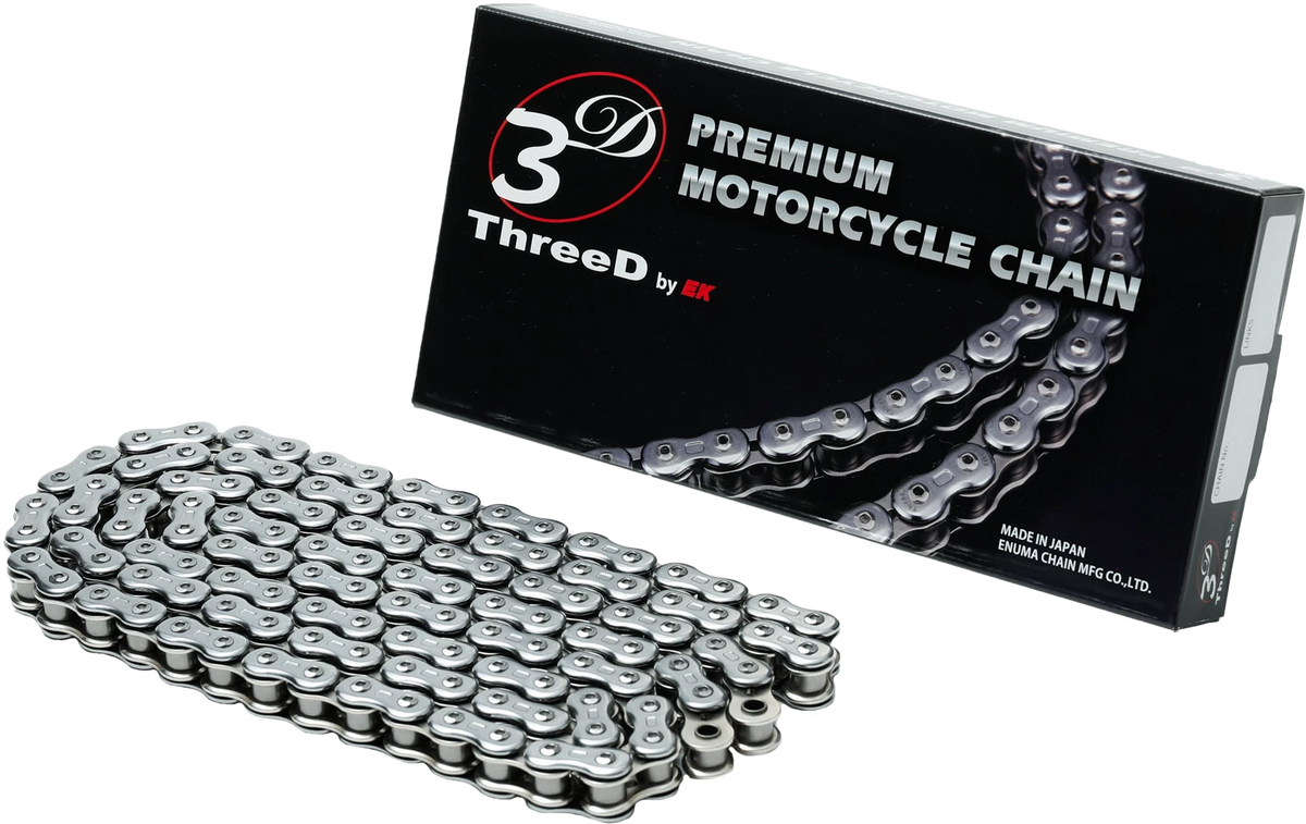EK Chain GP RV NX2 Ring 520 120L Chrome for Motorcycles 2010-2023