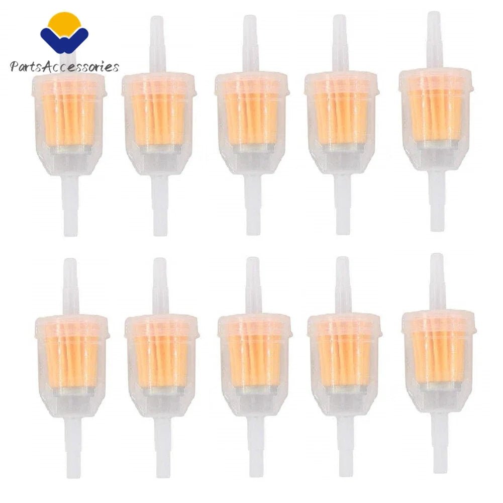 40PCS Inline Gas Oil Fuel Filter for Small Engine (1/4" 5/16" Line)