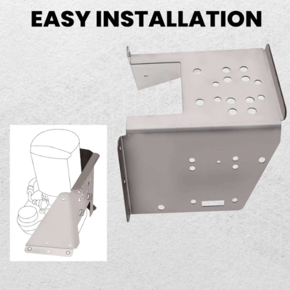 Stainless Trim Pump Bracket for Mercruiser (862548A1, 42419A1, 88553A1, 18-6750, 18-6749)