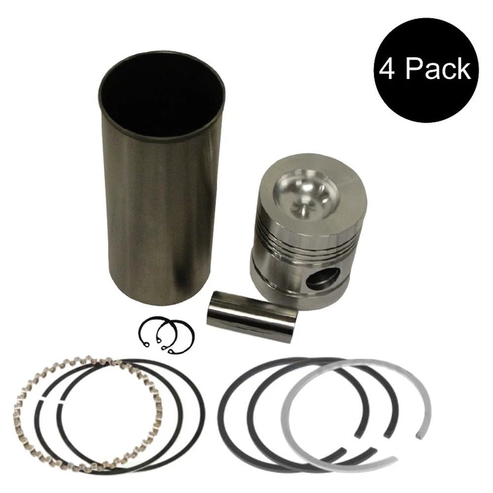 4 Pk Sleeve Piston Liner Set 3.4375 Inch Fits Case Fits IH Fits FARMALL Fits Int