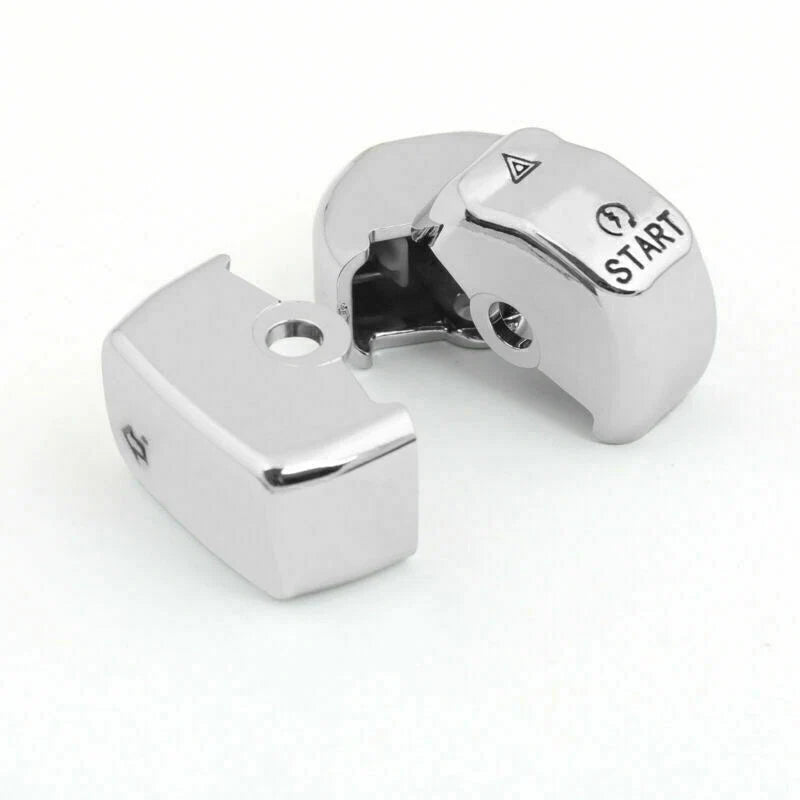 Chrome Control Switch Housing Button Cap Kit for Harley Softail (2011)