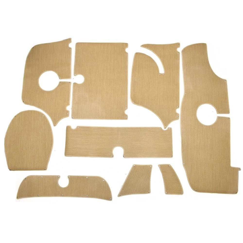 Sailfish Boat Snap in Mats 48-6145 - 2200 CC Tan 9 Piece