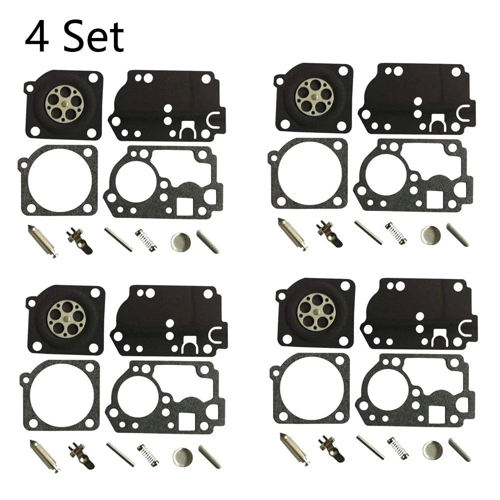 Set of 4 Carburetor Gasket Repair Kit for Zama RB-142, Homelite C1U-W32, C1U-W32A