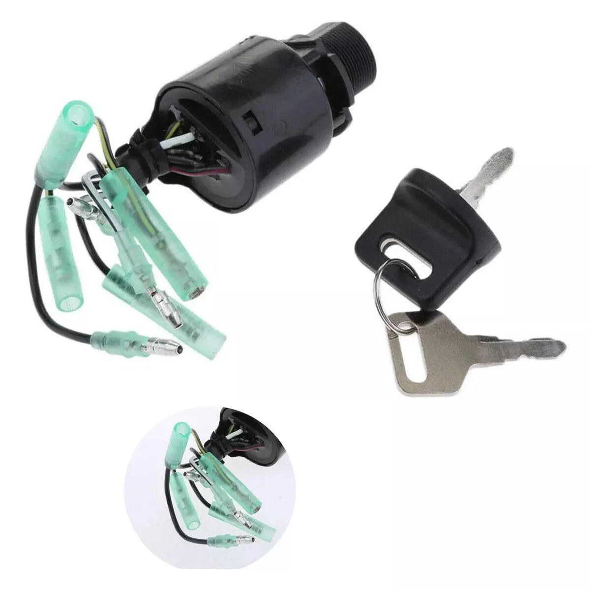 Ignition Key Switch for Honda Outboard BF 75-225 HP (1990–2009) 35100-ZV5