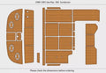 EVA Foam Teak Deck Pads for Sea Ray Sundancer 350 (1991)