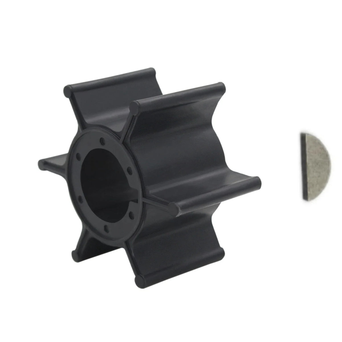 Water Pump Impeller & Key for Yamaha Mariner Outboard 8hp 15hp (1980–2023) 47-95611M 47-81242M