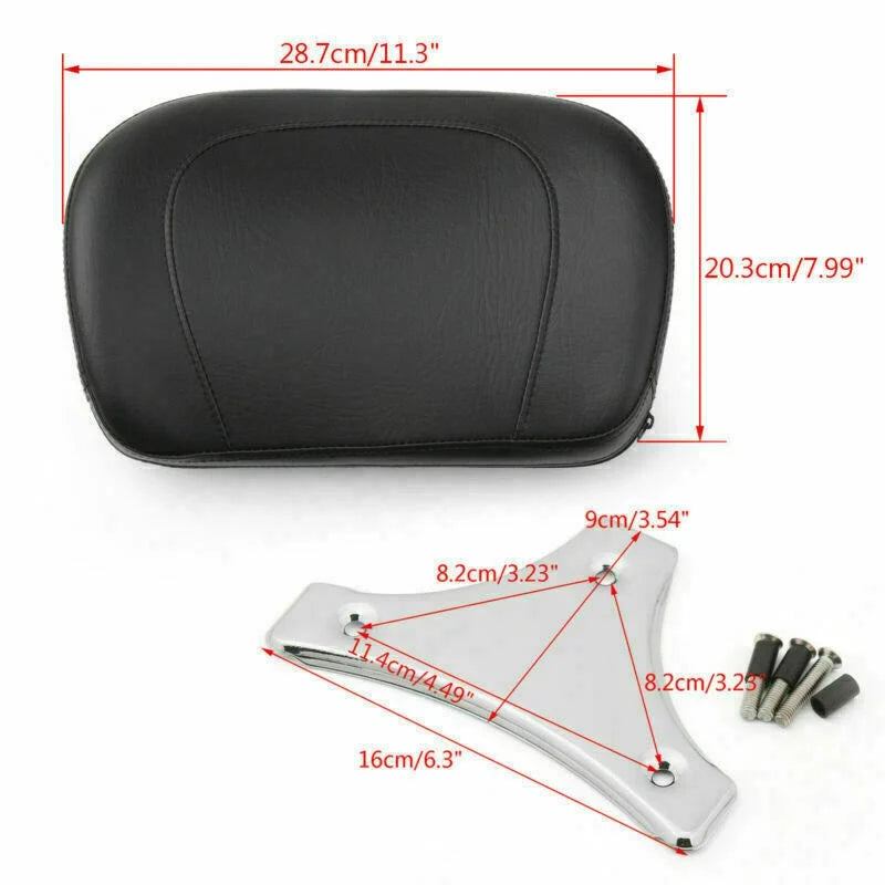 Sissy Bar Backrest Pad for Electra Glide Road King (2009–2014)