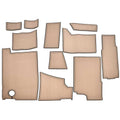 Cobalt Boat Cockpit Mats 403490 - A36 Terra Beige Snap in (set of 11)