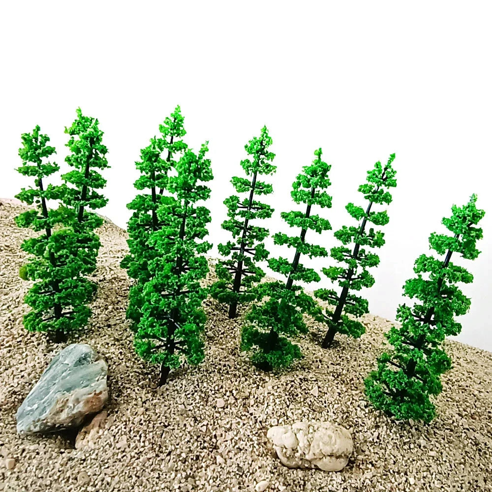 Set of 10 Model Trees for Landscape Scale Train Railway Scenery (N/A)