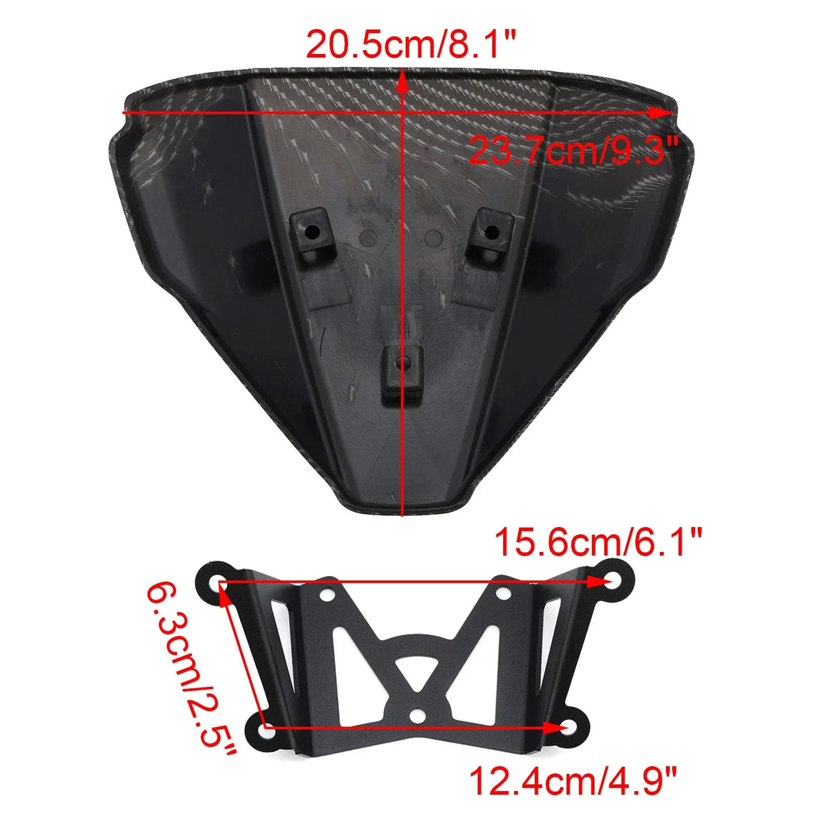 Windshield for Yamaha MT-09 (2021–2023) Simulated Carbon