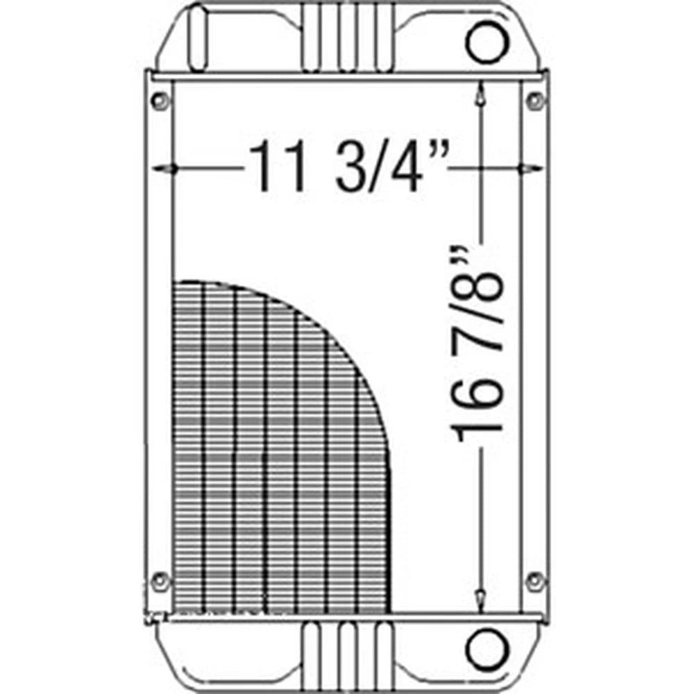 6557255 Radiator for Skid Steer Loader Fits Bobcat 533 543