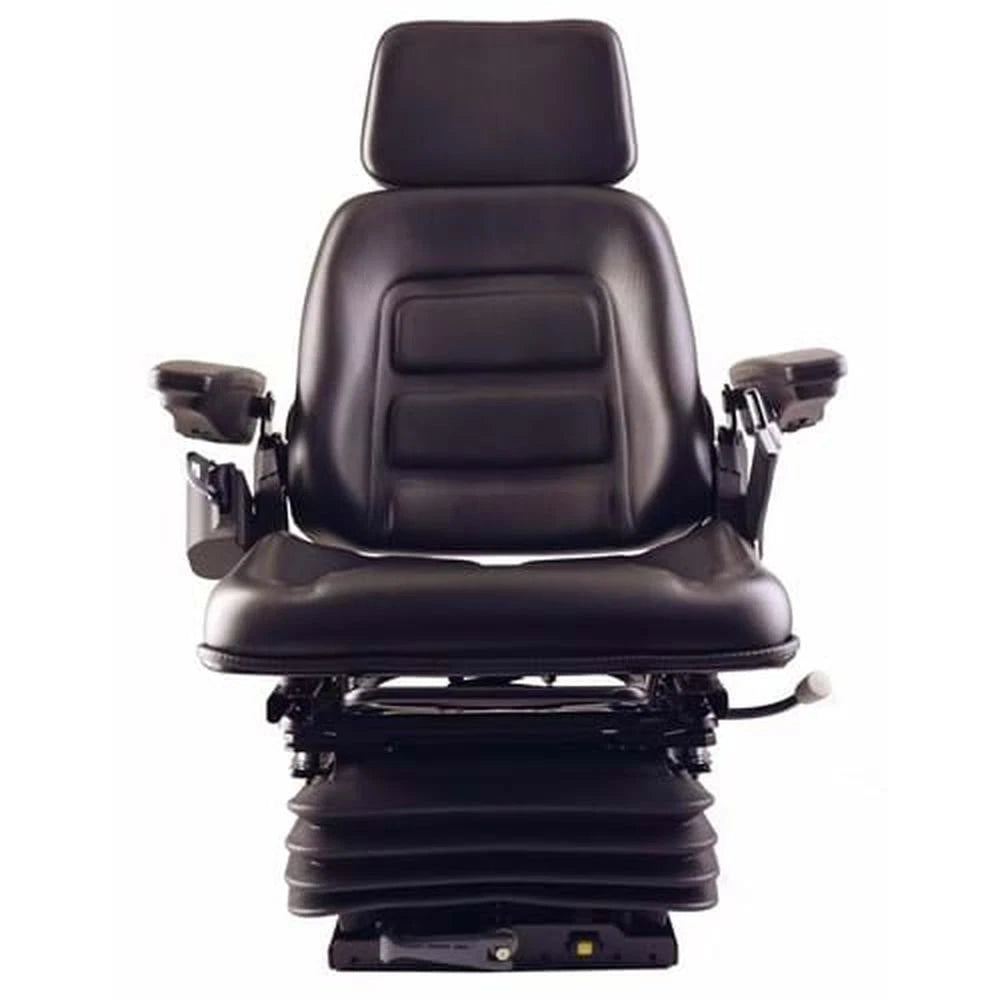 S830809 High Back Seat, Black Vinyl with Mechanical Suspension Fits Case IH
