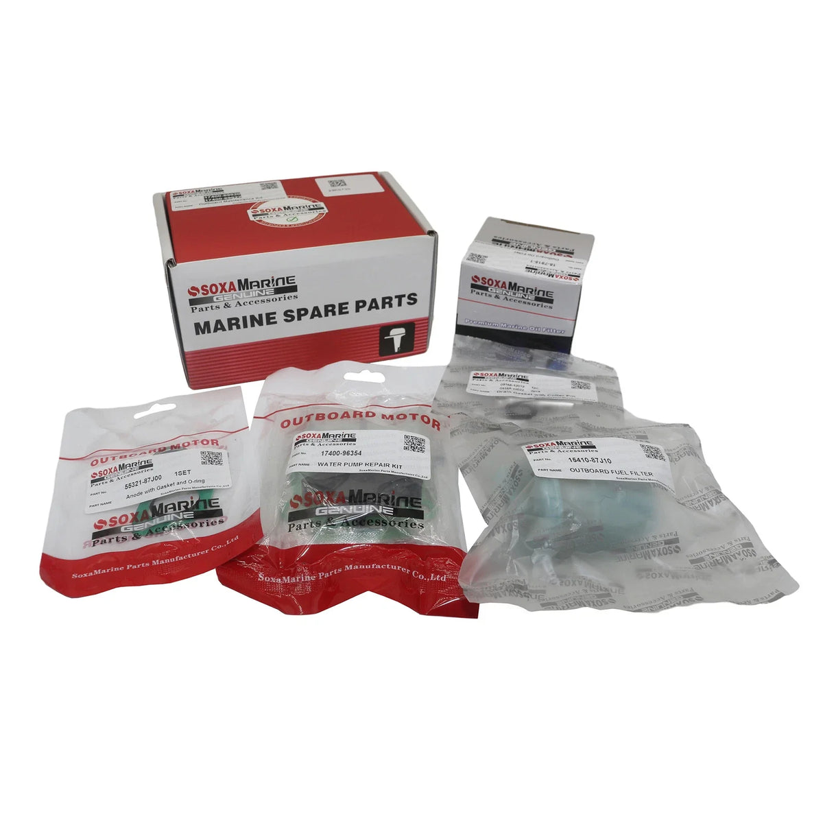 Maintenance Kit for Suzuki DF 25 30 HP Outboard (100 Hours) 17400-89820, 17400-89822